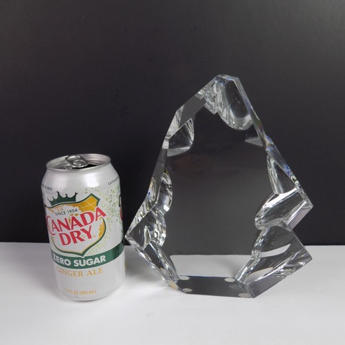Baccarat Blocco Trofeo Menhir Cristallo Grande 7,75" Alto - Foto 4 di 7