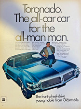 1968 Magazine Advertisement Oldsmobile Toronado