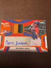 2023 Panini Elite DPL Player Roni Garcia Color Number G/U Auto Card