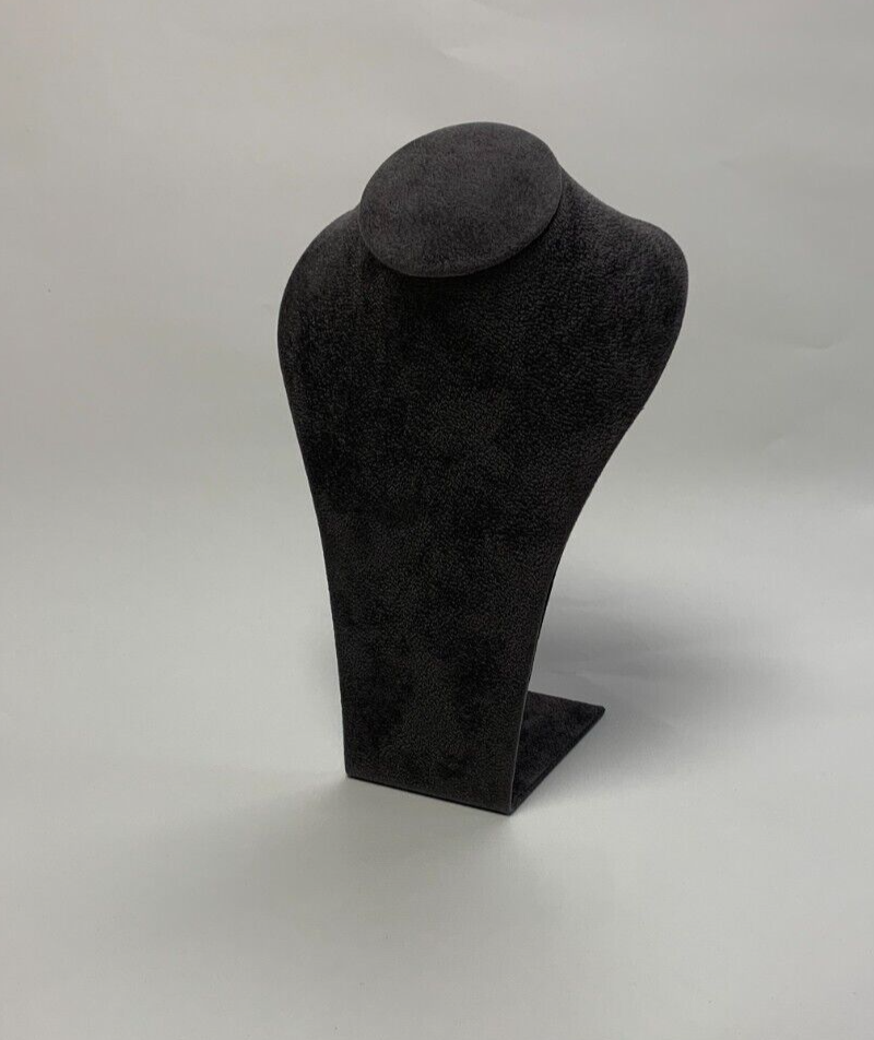 Medium Jewellery Display Necklace Bust (Ash Grey)  *Made in the UK*