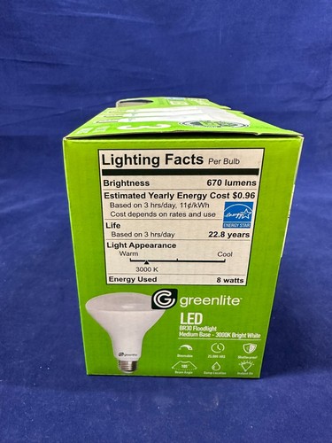 3 Pack Dimmable LED Flood Recessed Light Bulbs BR30 8w/65w Brand New 😊💡 - Picture 2 of 2