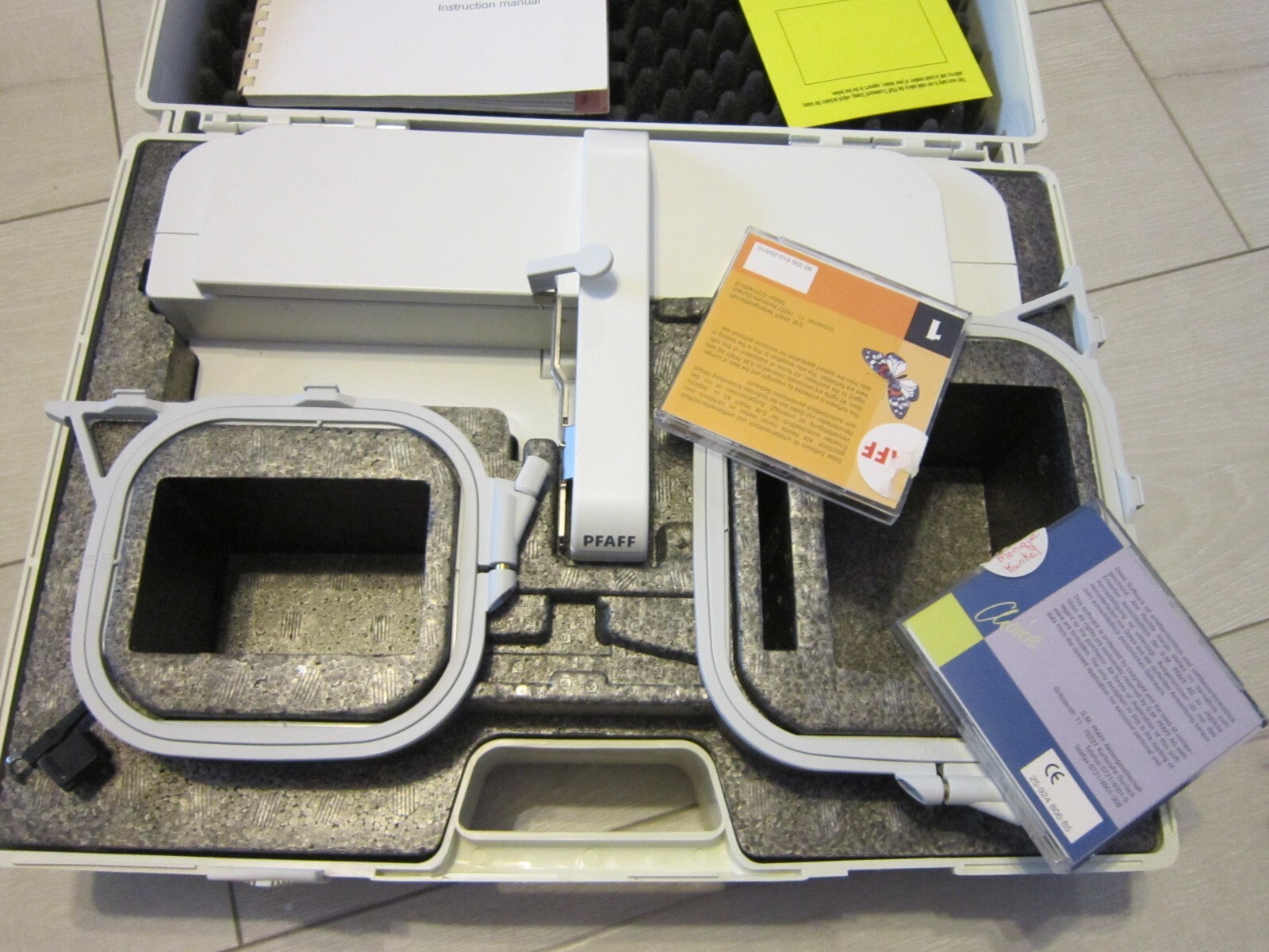 PFAFF 7570 Creative Fantasy Embroidery Unit With Case and 2Hoops. eBay