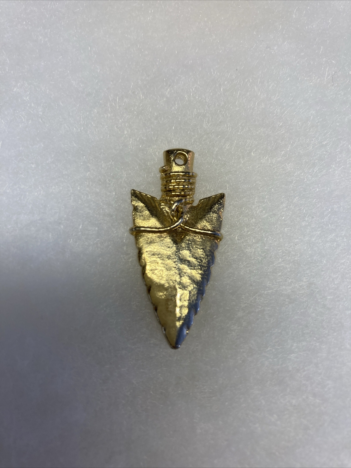 Yellow Polished Arrowhead Solid Pendant - image 2