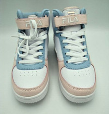 Fila A-High IR Womens Size 6 Hi-Top Shoes 5BM02061-155 White Pink Blue NIB