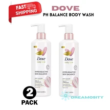 Dove Body Love Hyper Reactive Skin Balance Women Body Wash, pH Balance, [2 PACK]