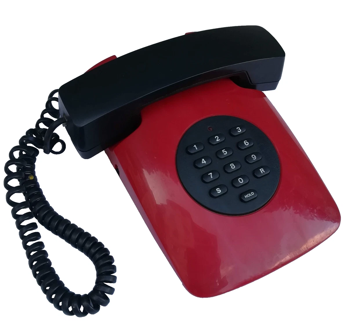 WangXLDD Retro Vintage Telefono Casa Telefono fisso Desktop con filo fisso Telefono vecchio telefono per Home Office Hotel Decoratioin (rosso