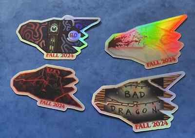 US Bad Dragon Official Merchandise ''Fall 2024 Stickers Pack'' Holographic Ver.