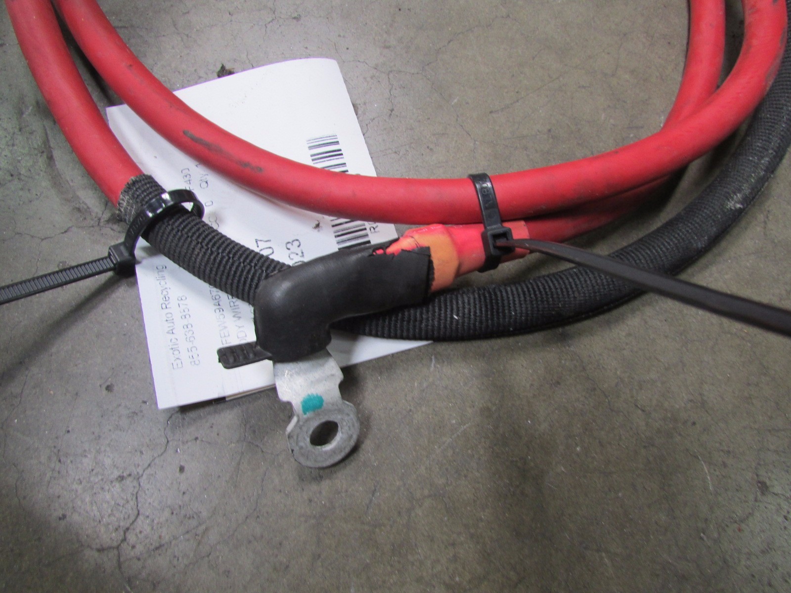 Ferrari F430, Ground Cable Body Wire Harness, Used, P/N 233462