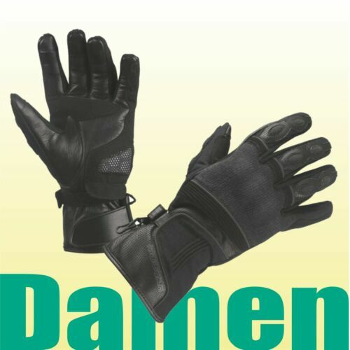 Modeka Sonora Motorrad-Handschuhe Sommer – Mit Knöchelschutz & Gutem Grip, Schwarz