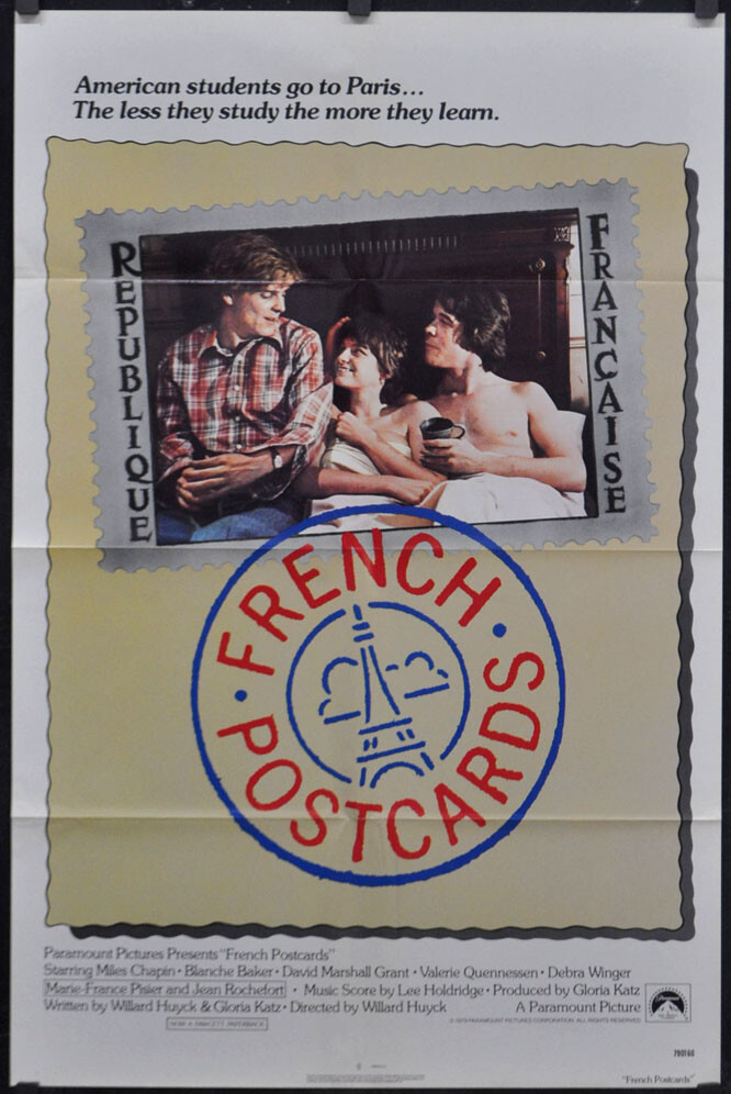 FRENCH POSTCARDS 1979 ORIGINAL 27X41 MOVIE POSTER MILES CHAPIN