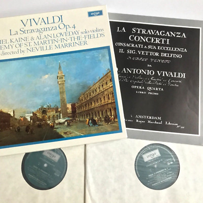 Vivaldi La Stravaganza - Marriner ASMF Alan Loveday Carmel Kaine Argo BOX Set