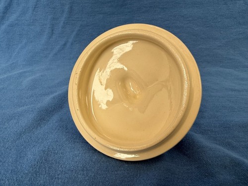 Vintage BW Porcelain Powder Vanity Jar Gold Topless Kneeling Lady Trinket Box - Picture 14 of 18