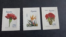 ESPAGNE THEME FLORE 2006 3 TIMBRES ADHESIFS YT N° 3805-3822-3869 NEUFS** MNH