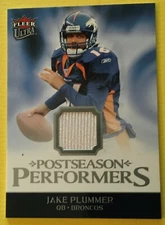 2006 Fleer Ultra JAKE PLUMMER POSTSEASON PERFORMERS GAME-USED JERSEY #UPP-JP NFL