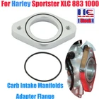 Carb Intake Manifolds Adapter Flange CV40MM For Harley Sportster XLC 883 1000