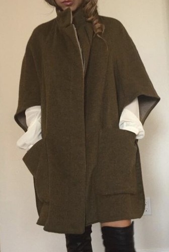 Zara Zipper Front Poncho Cape - Picture 10 of 12