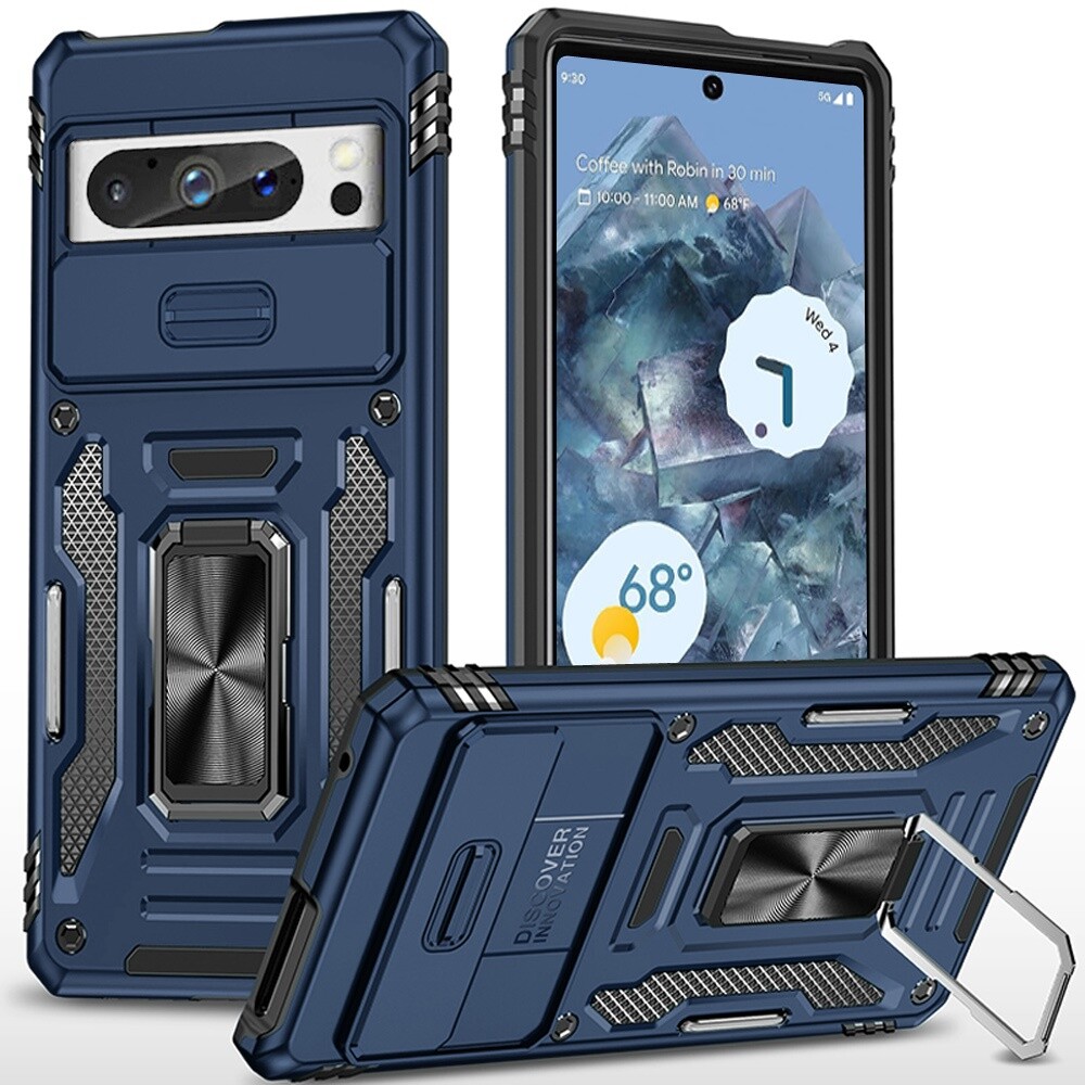 For Google Pixel 9 Pro XL Hybrid with Ring Stand Shockproof For Google Pixel 9 Pro XL Hybrid with Ring Stand Shockproof