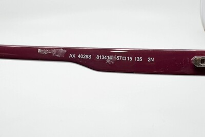 ARMANI EXCHANGE AX 4029S 813414 Red Sunglasses Womens Round 57-15 11488 ARMANI EXCHANGE AX 4029S 813414 Red Sunglasses Womens Round  main image 3