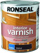 Ronseal Diamond Hard Interior Varnish SATIN / MATT / GLOSS  250ml / 750ml / 2.5L