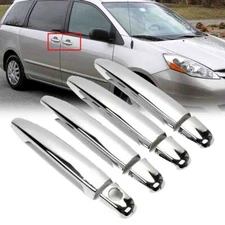 4x Chrome Car Door Handle Cover Trim For Toyota For Sienna 2004-2010 2009 2008