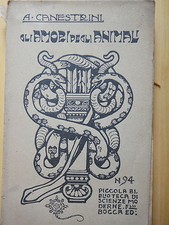 1921-L'AMORE NELLA VITA DEGLI ANIMALI-A.CANESTRINI-ZOOLOGIA