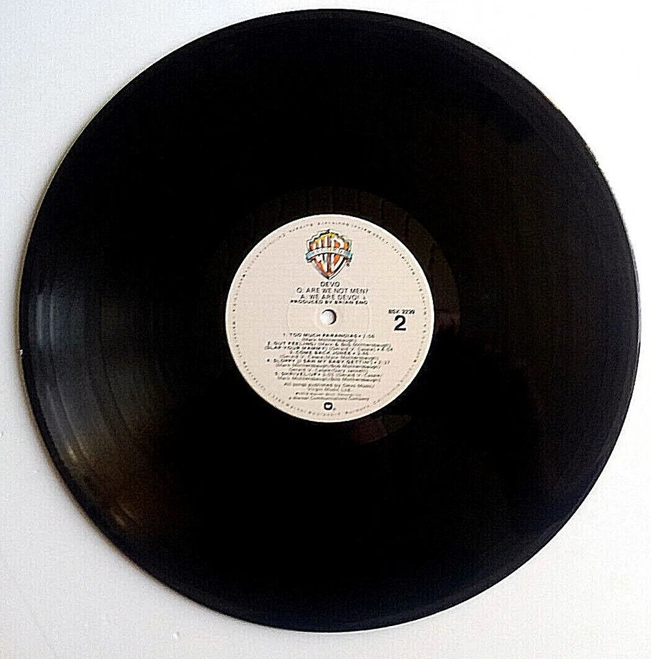 DEVO - Q: Are We Not Men A: We Are Devo - Vinyl LP 1978 WB BSK 3239 Inner - Image 4 of 4