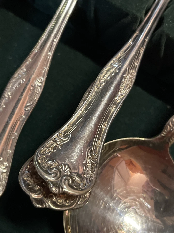 Vintage Queen Elizabeth National Silverplate Flatware Set for 8 & Box Incomplete - Image 2 of 4