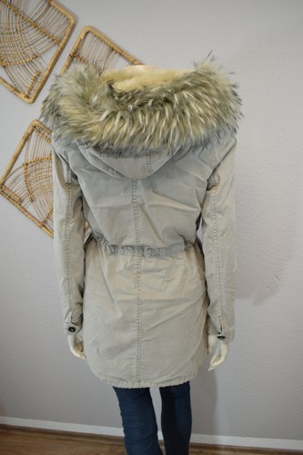 🧡 Blonde No.8 🧡 4 Jahreszeiten Parka Mantel Echtfell Besatz 36 beige grau 🧡 - Bild 17 von 24