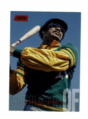2018 Topps Stadium Club Red Foil Reggie Jackson #256 Oakland Athletics
