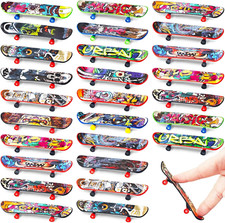 50 Pcs Mini Finger Skateboards,Fingerboards Toy Set,Mini Skateboards Finger Surf