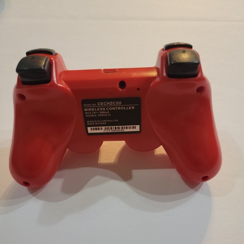 USED Sony Playstation 3 PS3 Sixaxis DualShock Controller Red Genuine CECHZC2U - Picture 5 of 8