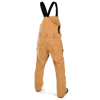 VOLCOM Mens 2023 Snowboard Snow - Roan Bib Overall Pants - Caramel
