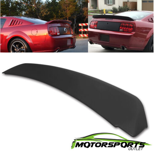 For 2005-2009 Ford Mustang GT500 Ducktail Style Black Matte Rear Trunk Spoiler
