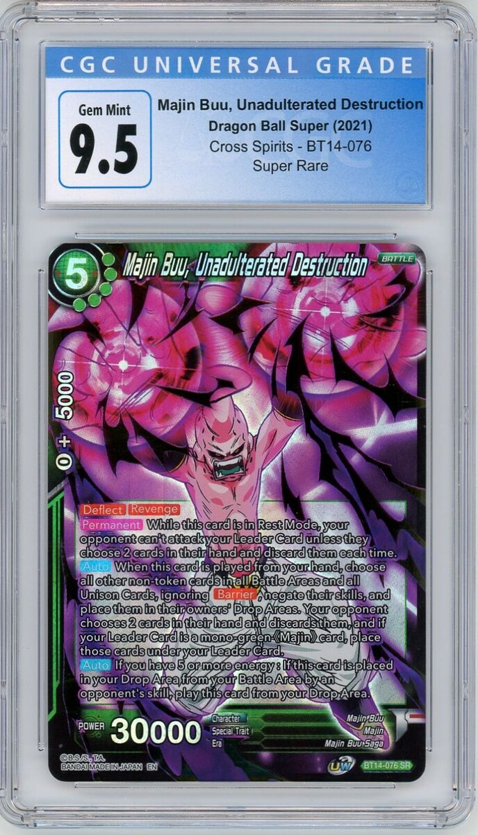 2021 DBS Majin Buu, Unadulterated Destruction BT14-076 CGC 2021 DBS Majin Buu, Unadulterated Destruction BT14-076 CGC