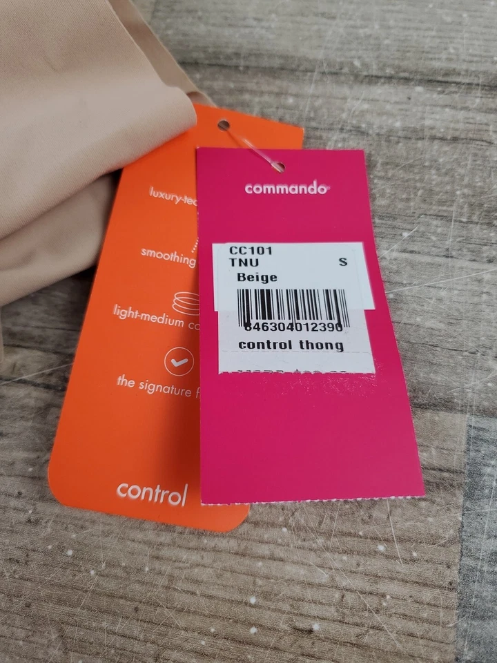 Commando Womens Control Thong Stretch Panties Sz S Small CC101 Underwear  - Image 3 of 4