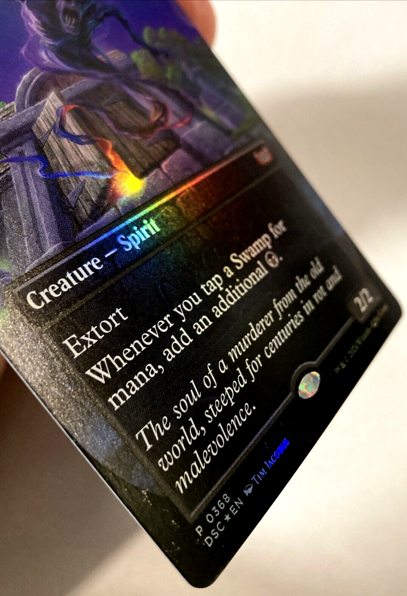 MTG Crypt Ghast BORDERLESS FOIL Commander: Duskmourn: House of