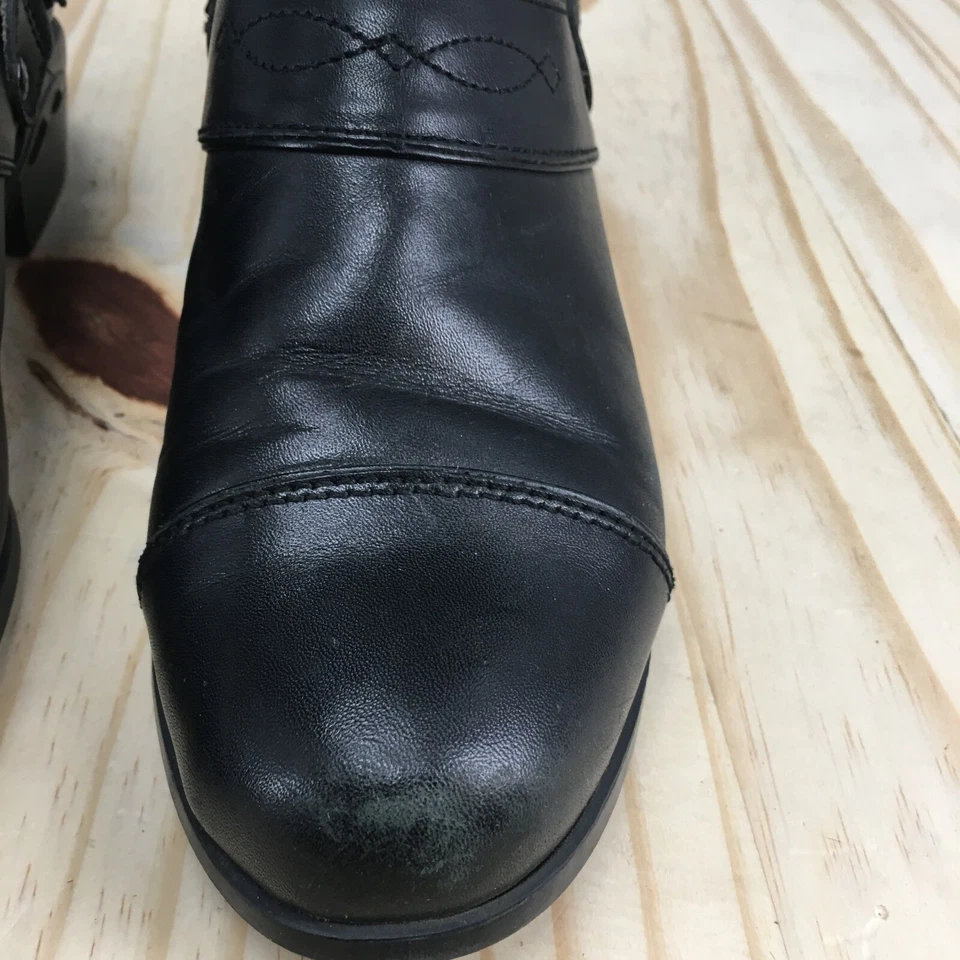 Ariat Sandals Womens 7 B Santa Cruz Slingback Mule Clogs 65202 Black Leather - Image 4 of 4