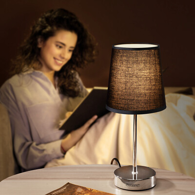 Tischlampe Nachttischlampe Tischleuchte Wohnzimmer Schlafzimmer Leselampe E14