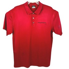 Nike Golf Dri-Fit Activewear Red Comfort Polyester Polo Shirt Mens Sz XL XLarge