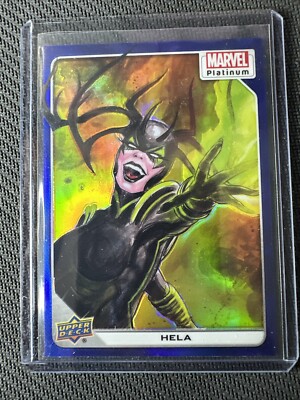 #31 HELA 2023 Upper Deck Marvel Platinum BLUE RAINBOW