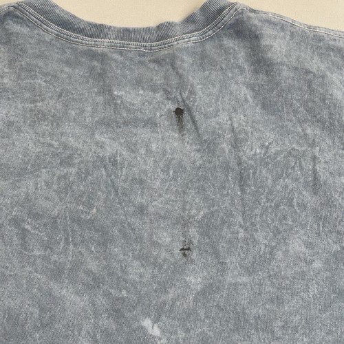 Nirvana Smiley Graphic T-Shirt Adult Size Large Color Washed Blue - Picture 12 of 13