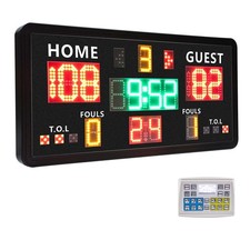 Large Electronic Scoreboard with Remote,Wall-Mounted Digital Scoreboard Tim...