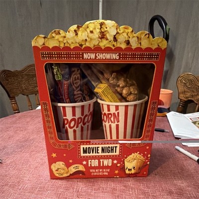 Snappy Movie Theatre Butter Popcorn Set w/ Caramel Corn, Red Vines, Dots