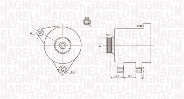 MAGNETI MARELLI-OE 063731789010 Alternator for HYUNDAI,KIA