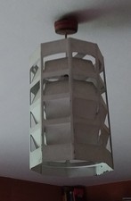 dänische Pendelleuchte aus gelochtem Metall von Poul Gernes für Louis Poulsen