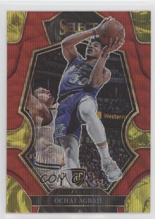 2022-23 Panini Select Premier Level Red Wave Prizm Ochai Agbaji #199 0t30