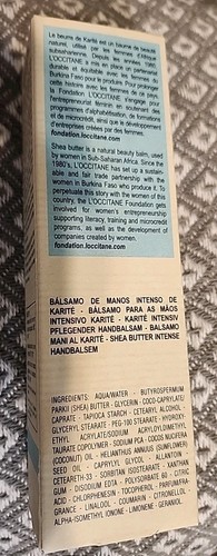 NUOVO L'Occitane Burro di Karitè Balsamo Mani Intensivo 5,2 once Nuovo con scatola - Foto 2 di 4