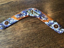 Hand Painted Returning Boomerang Designed by Australian Artists / Kamgaroo
