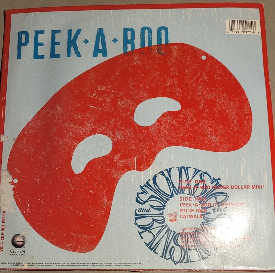 SIOUXSIE AND THE BANSHEES PEEK-A-BOO US GEFFEN 12" SINGLE - Image 2 of 4