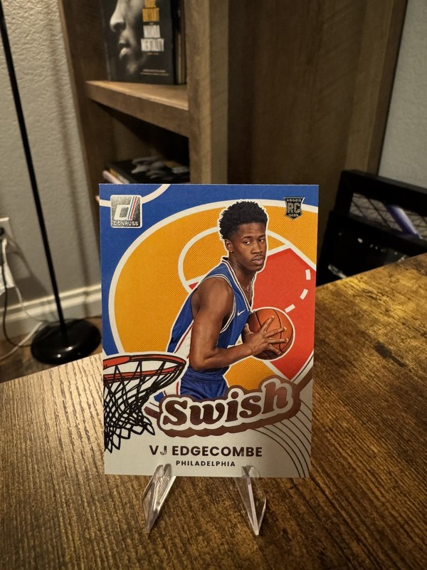 2025-26 Panini Donruss Basketball VJ Edgecombe Rookie Swish #7
